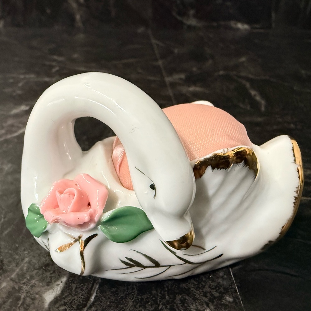 Decorative Swans Pin Cushion, Ring Holder and Dish - Picture 14 of 16